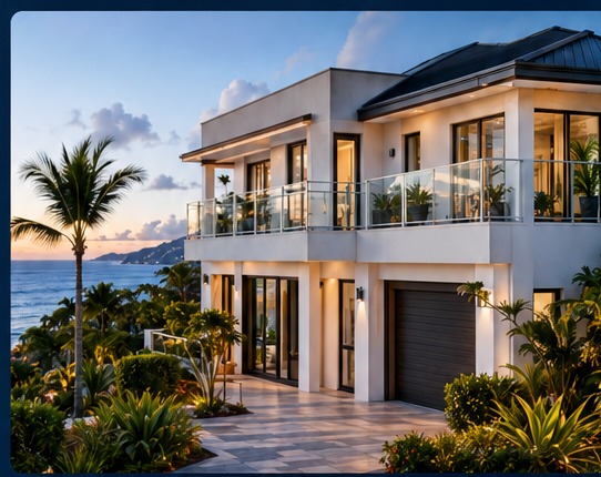 Residencia costera en Puerto Rico
